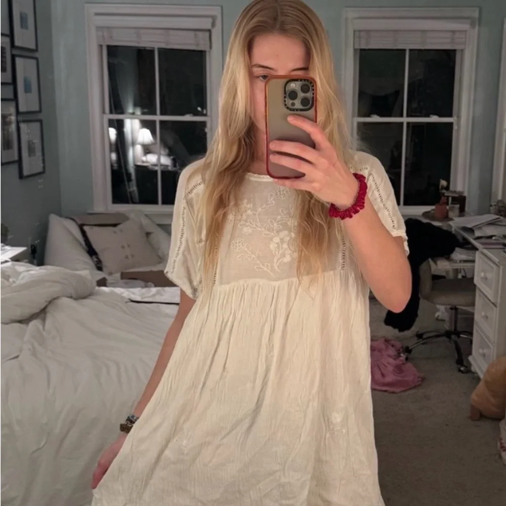 Altar'd State White Embroidered Mini Dress - Picture 3 of 3